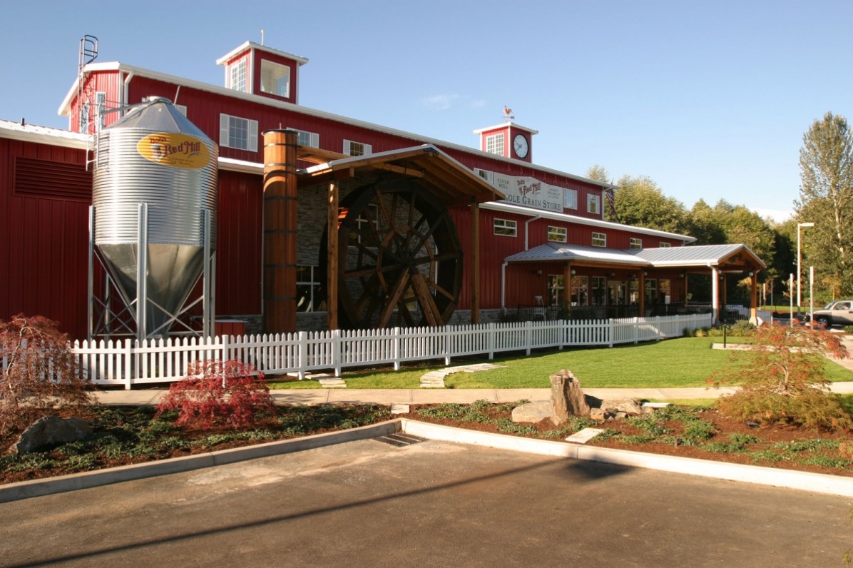 Exterior of Bob's Red Mill in Milwaukie, Oregon