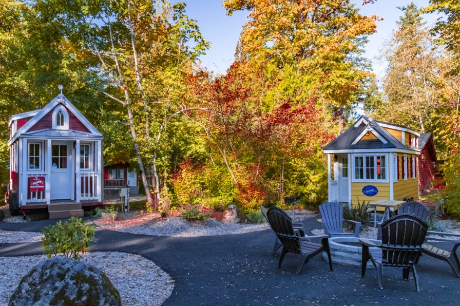 Tiny House Village in Mt. Hood Territory