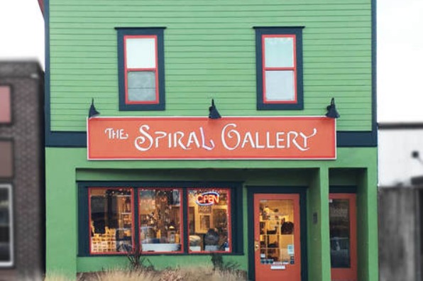 Storefront at the Spiral Gallery artist co-op in Estacada