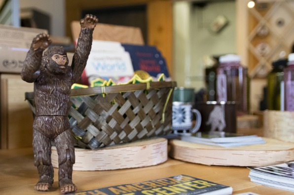 Bigfoot merchandise at North American Bigfoot Center