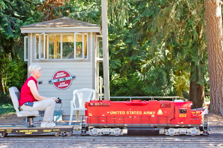 Pacific Northwest Live Steamers, army train