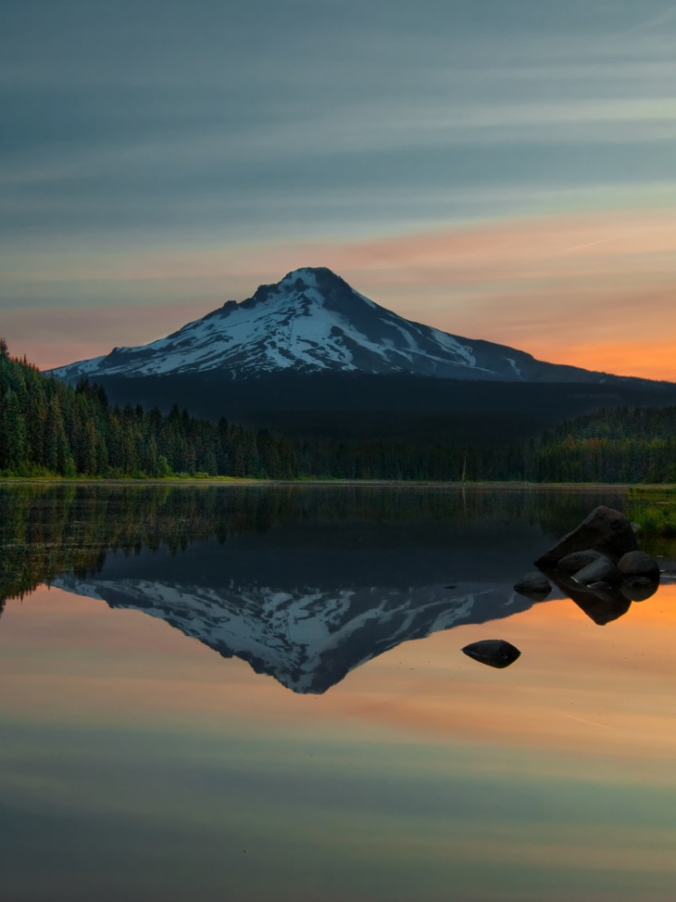 Trillium Lake, Mt Hood, Sunrise