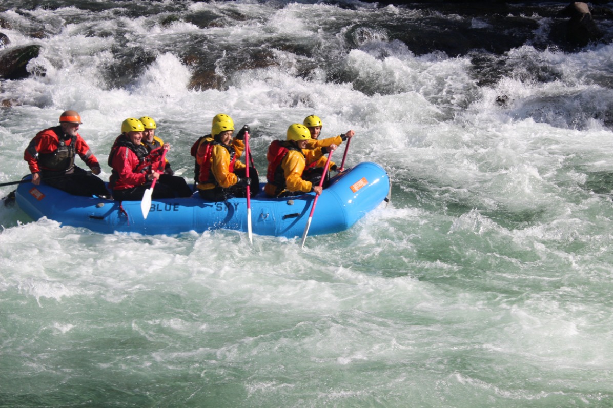 All Paddles in the Water on Clackamas River
