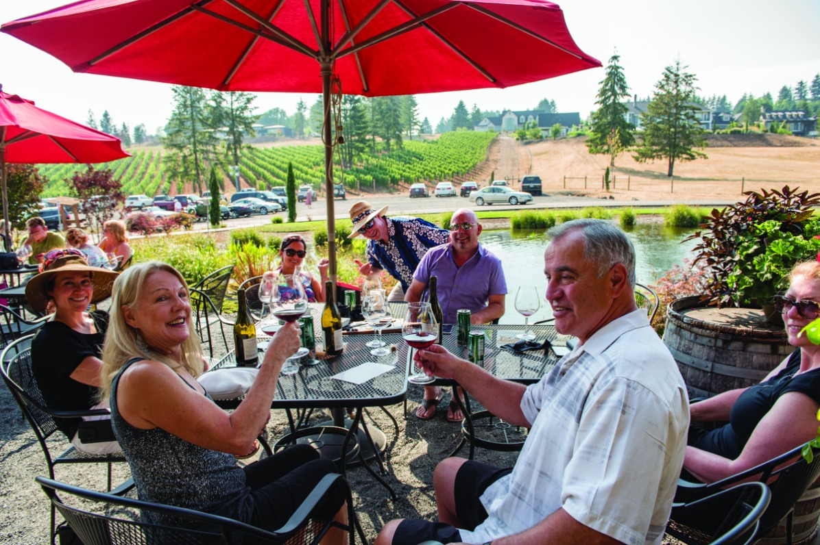 Outdoor Wine Tasting by Tumwater's Pond
