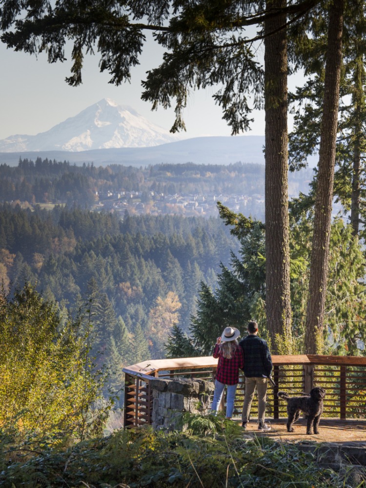 Mt. Hood from Milo McIver Park Milo McIver Park view of Mt. Hood