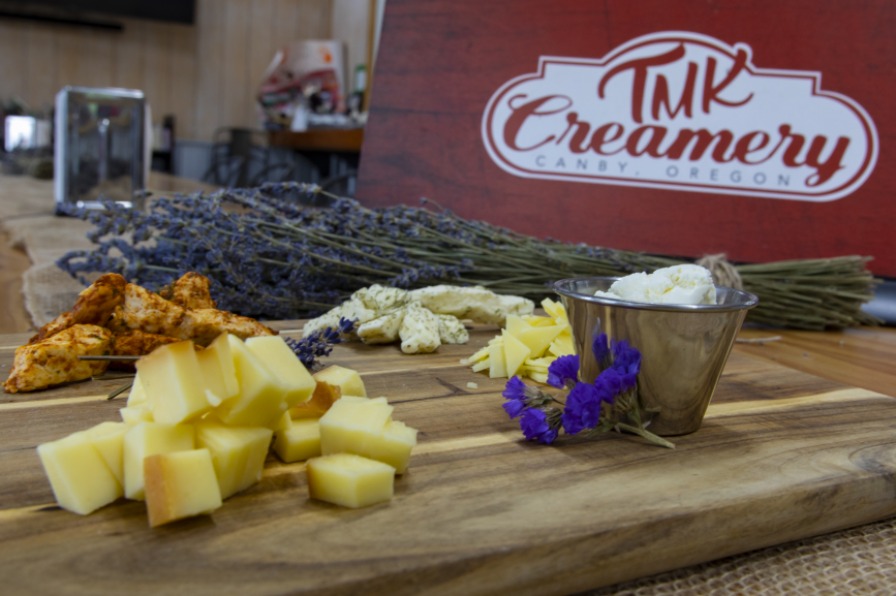 Charcuterie board from TMK Creamery