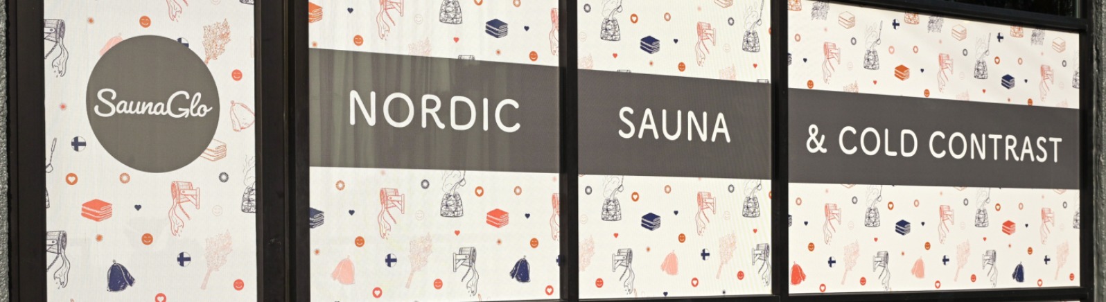 A white door to a sauna