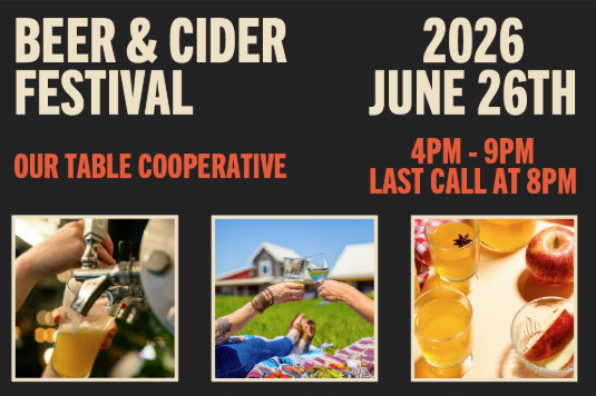 Beer and Cider Festival Our Table Coop