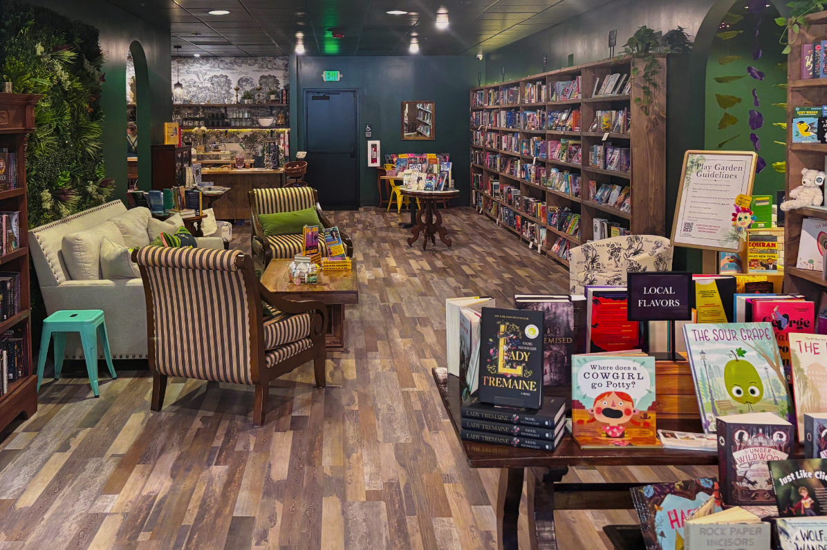 Seating, books and merchandise